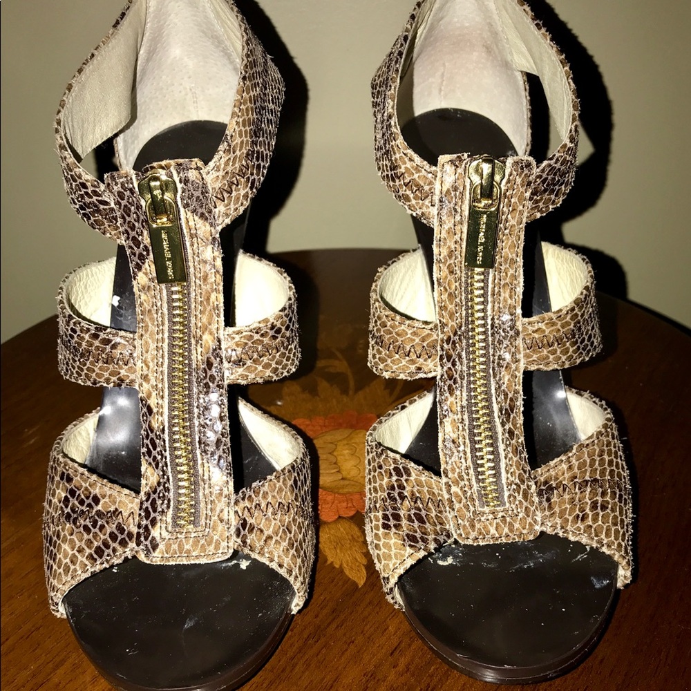Michael Kors 4 inch leather heels